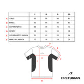 CAMISETA MANGA CURTA FITNESS PRETORIAN